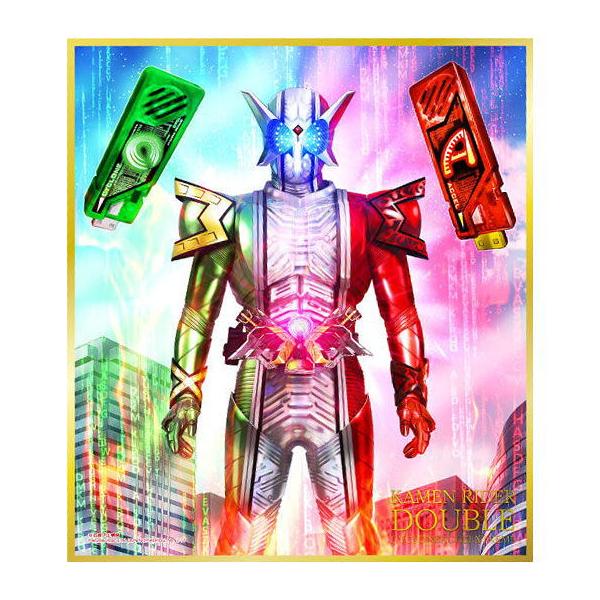 仮面ライダー 色紙ART セレクション Feat. 仮面ライダーW [11.仮面ライダーW サイクロンアクセルエクストリーム (金色箔押し＆コールド箔仕様)]【C】
