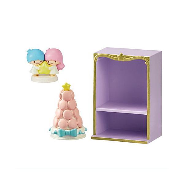 ■商品名：サンリオ LittleTwinStars キキ＆ララのPatisserie Etoileキキとララの、フレンチガーリーなパティスリーをテーマにしたミニチュア商品が登場！大人かわいい繊細なケーキやショーケースに入ったマカロンにうっと...