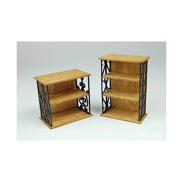 ▼この商品は【コバアニ cobaanii mokei工房 ロートアイアンファニチャー 1/12スケール アイアン棚セット 2個入り 組み立てキット [IF-017]】です。ロートアイアン(錬鉄)と木で作られた棚を再現しました。 手作業では難...