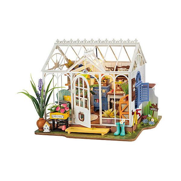 ドールハウス 木製 ドールハウス ライトピンク 家具・人形付き - LITTLE DUTCH