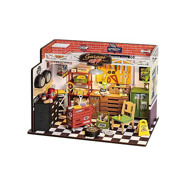 ▼この商品は【ROBOTIME社 Rolife DIYミニチュアドールハウスキット【DG165：ガレージワークショップ】】です。ROBOTIME社の「Rolife ミニチュアドールハウス」です。塗装済みで簡単な組み立て式のDIYミニチュアハ...