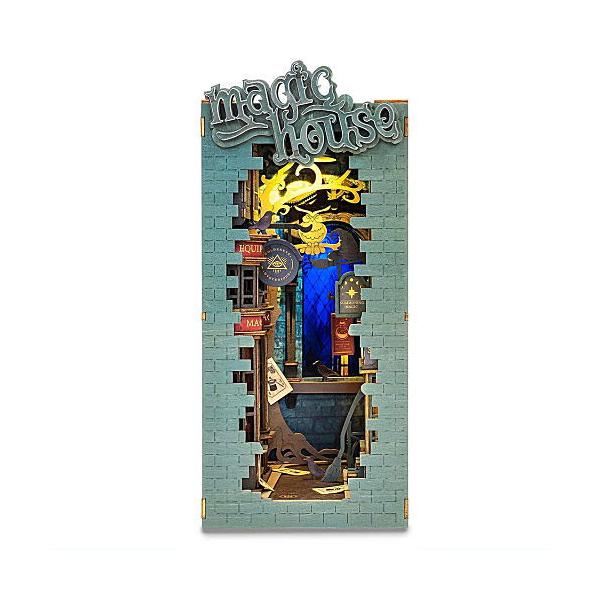 ▼この商品は【Rolife DIYブックヌックシリーズ ミニチュアハウスキット 【TGB03：マジックハウス】】です。ROBOTIME社のRolife DIYブックヌックシリーズです！このDIYキットは、ウッドパズルとミニチュアハウスの魅力...