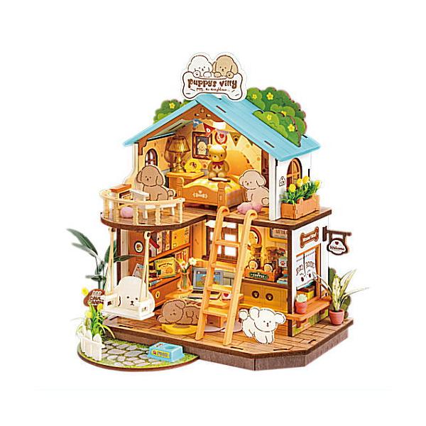 ▼この商品は【ROBOTIME ROLIFE DIYミニチュアドールハウスキット 【DG169：Puppy's Cozy Villa】※組立説明書(英語版) [m-s]】です。ROBOTIME社の「Rolife ミニチュアドールハウス」です...