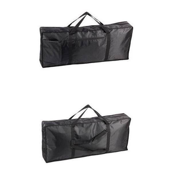 ■人気のリュックタイプなので、持ちやすく邪魔になりにくいです。 ■ベーシックで使いやすいブラック。 ■大きめのポケットは収納に便利です！ 【商品仕様】 サイズ：61鍵（約）長さ100cmx高さ40cmx厚み15cmその他：バックストラップ2...