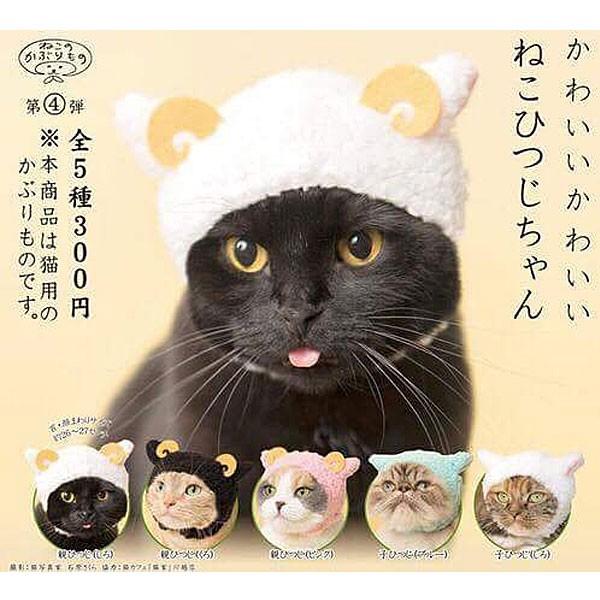 ねこのかぶりもの かわいいかわいいねこひつじちゃん 再販 全5種セット *追跡番号付郵便対応可