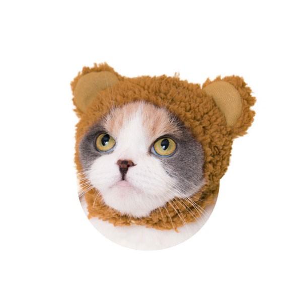 ねこのかぶりもの かわいいかわいい ねこくまちゃん ちゃいろ ＊レターケース&追跡番号付郵便対応