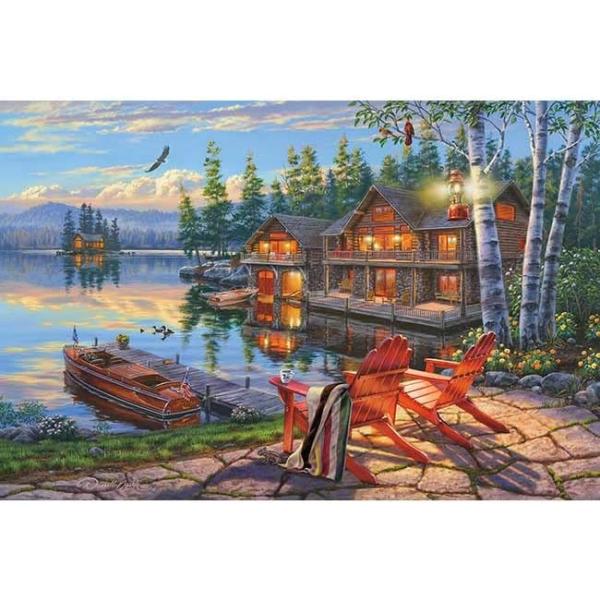 【廃版】1000ピース ジグソーパズル くつろぎの夕べ (50x75cm)（1000-873）　[アップルワン]
