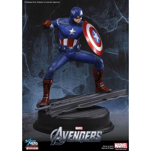 ドラゴン 1/9 アクションヒーロービネットシリーズ キャプテン・アメリカ プラモデル塗装済キット ドラゴン（DRAGON） アクションヒーロービネットシリーズ 1/9