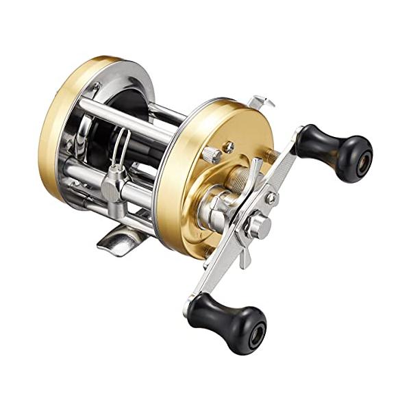 AbuGarcia (アブガルシア) アンバサダー (Ambassadeur) 6501CS ロケット シャンパンゴールド 左巻き ダブルハンドル バス ライギョ ナマズ トップウォーター丸形