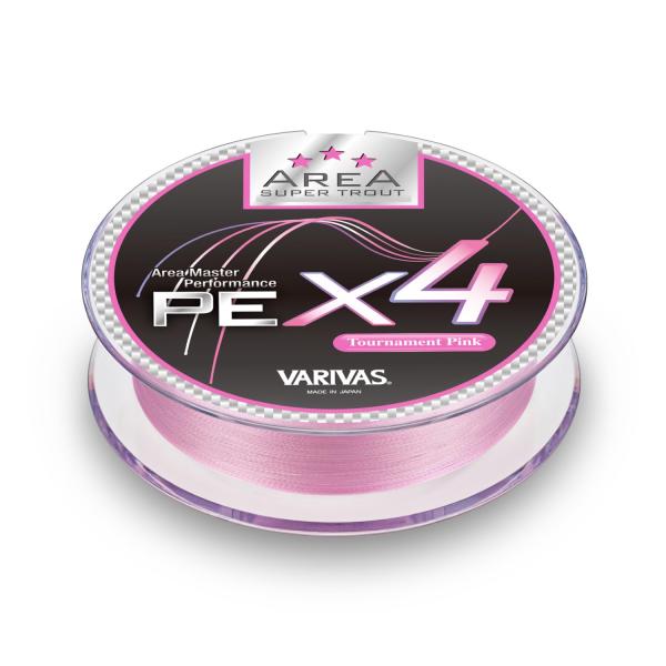 バリバス(VARIVAS) スーパートラウトエリア PE X4 75m トーナメントピンク 0.175号