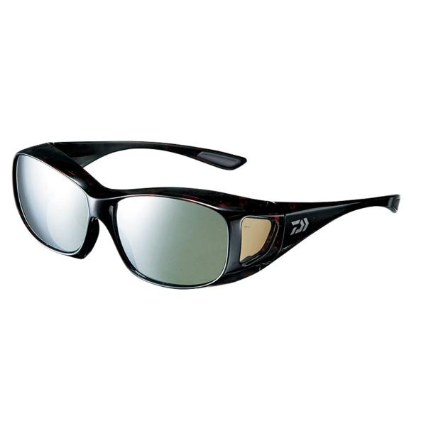 ■メーカー：ダイワ(DAIWA)・サイズ:43×145mm撥水機能搭載ラージサイズ偏光オーバーグラス。?眼鏡の上から違和感無く装着できる大きめなサイズ?軽量TR90ハイカーブフレーム採用で遮光性UP?ミラーコートにより逆光・日射の眩しさを軽...