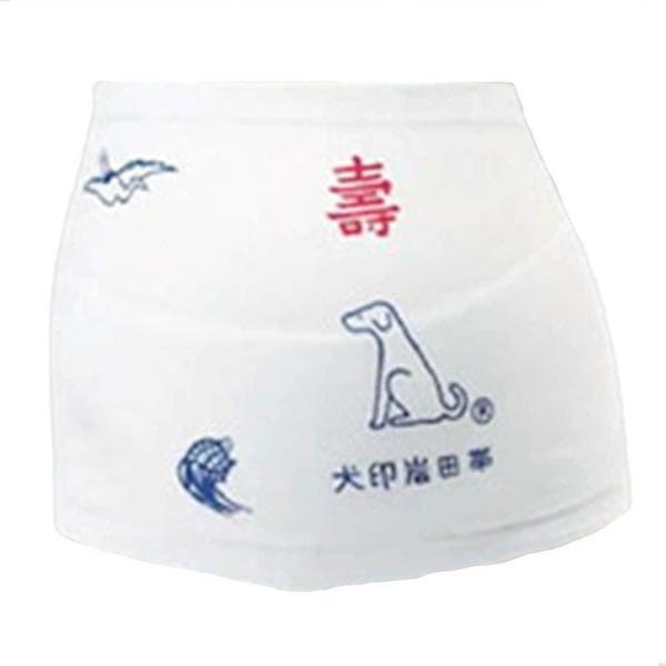 ,,00002325,,,,,#00003646 吸汗性に優れた天然素材だからデリケートなお肌にも安心。個人差のあるお腹に合わせて調節できます。安産のシンボルである犬をはじめ、おめでたい鶴や亀などがプリントされています。帯祝いにも最適。長さ...