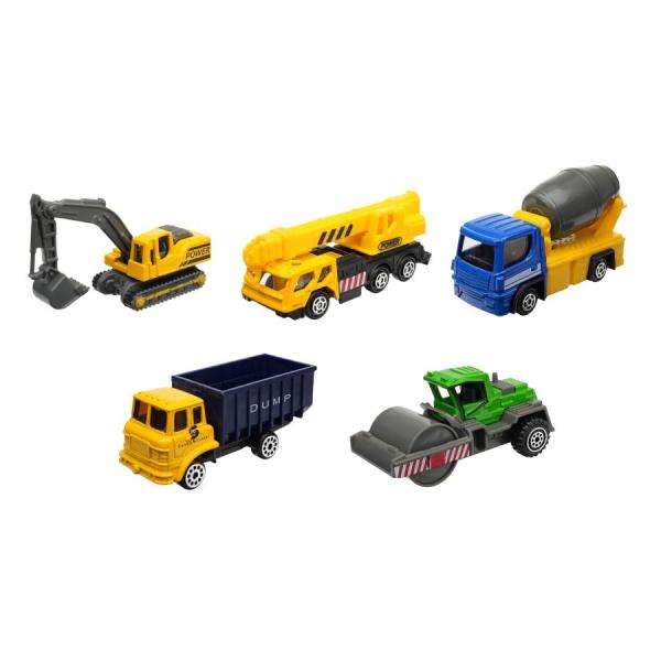 Modern City ダイキャストメタルカーとビルダーセット ダイキャストカー 5パック 建設車両セット トイザらス限定 3歳 4歳 5歳