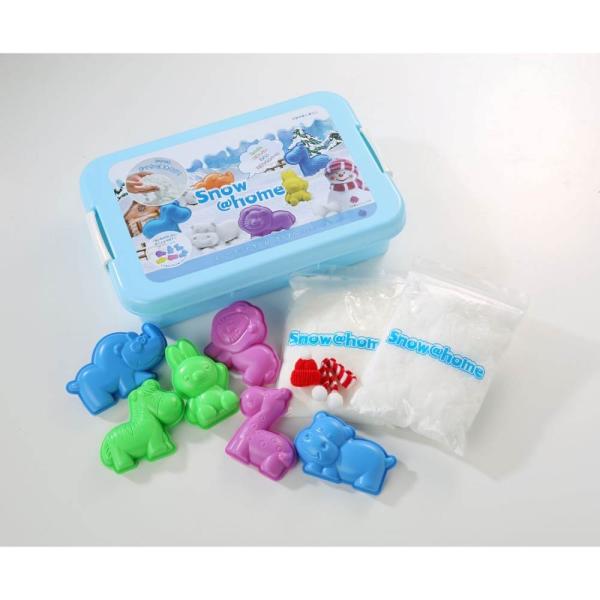 ＜諸注意＞体重、年齢制限がある場合は、必ず明記ください。スノーアットホームはゴムの粒子を特殊な加工しております。握ると固まり、指先でほぐすとふわふわ、ホロホロとほどけます。不思議な触感が楽しく、何度でも繰り返し遊べます。付属の動物の押し型を...