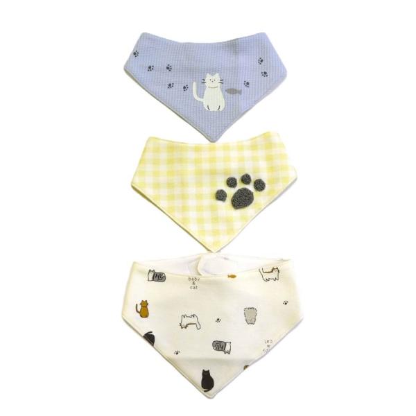 #2025Baby×Pet1010,#00003516,#00003639,#20251225001 【トイザらス・ベビーザらス限定】ペット＆ベビーリンクコーデcollection！肉球のサガラししゅう・猫のワンポイントプリント・総柄の3枚...