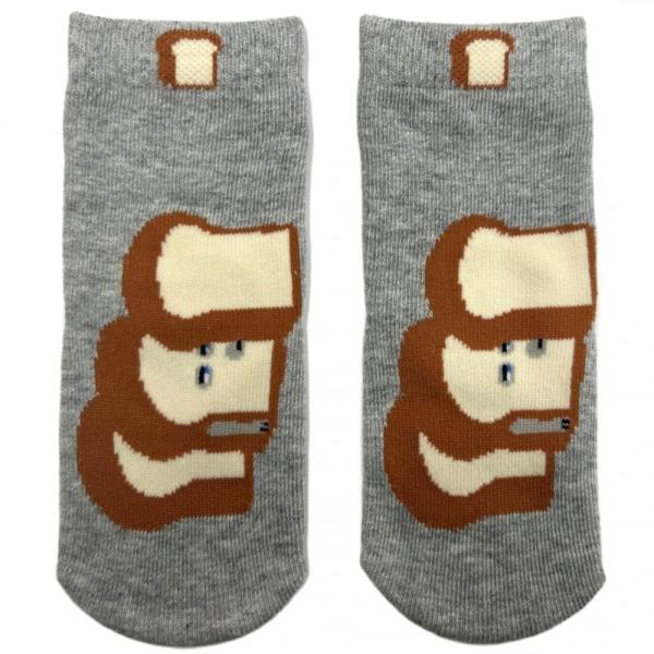 ,,,#00003716 キャッチコピー：パンどろぼうクルー丈ベビーソックス商品説明：パンどろぼうデザインのソックスです。足裏にすべり止めが付いています。