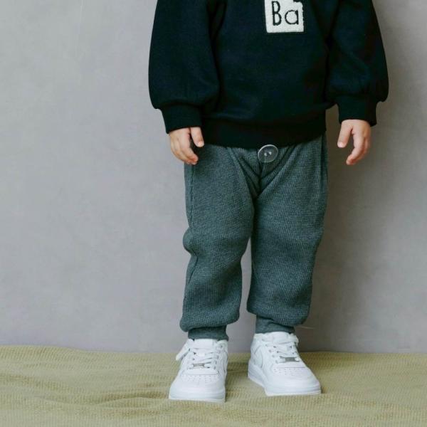 ,#00003699 【ローリーズファームベビー】 ワッフルロングパンツローリーズファームとベビザラスの初のコラボアイテム【LOWRYS FARM BABY】柔らかく伸縮性があり、動きやすさ抜群。大きいボタンがポイントのデザインで日々コーデ...