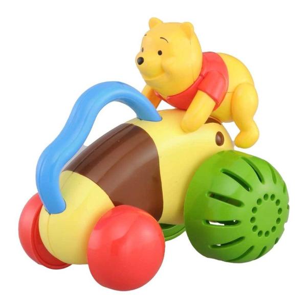 ,#20250829DB 赤ちゃんが転がしやすいとっ手がついてた、くるまです。大きな車輪なので、片手で赤ちゃんの体重移動がスムーズにでき、車を転がすことで、ハイハイを促します。