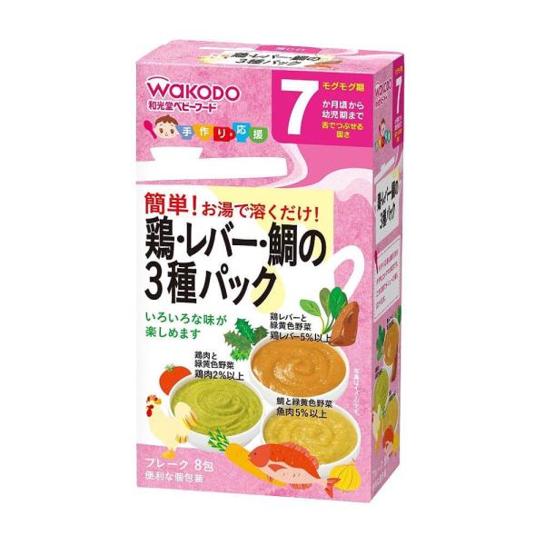 ,#00003200 離乳食作りに便利な鶏肉、鶏レバー、鯛を使った、たんぱく素材の詰合せです。おかゆに混ぜたり、野菜を加えたりと、いろいろなメニュー作りにお使いください。