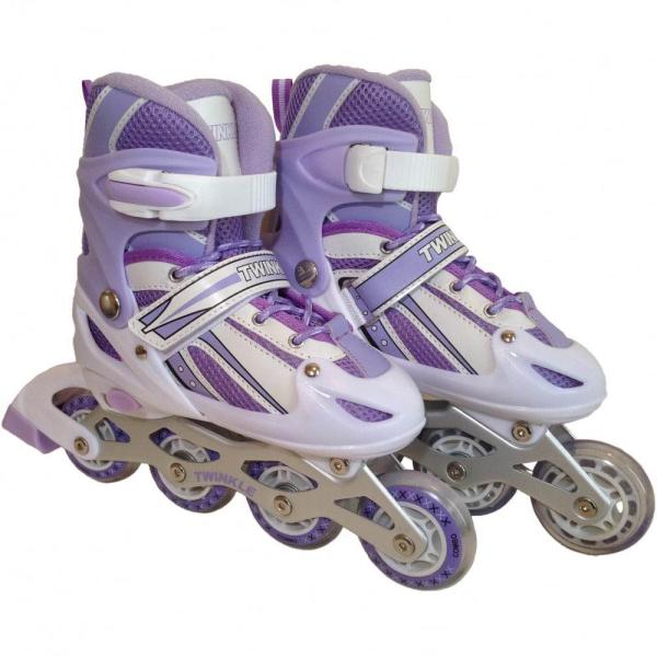 インラインスケート トゥインクル パープルL（21〜23cm