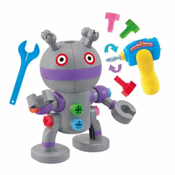, アンパンマン　くみたてDIYシリーズに大人気だだんだんが登場！くみたてDIYシリーズは、ねじとドライバーを使って、たのしくカンタンにくみたて遊びができる玩具シリーズです。「うごくぞっ！ねじねじだだんだん」は、ねじと電動ドライバー、レンチ...