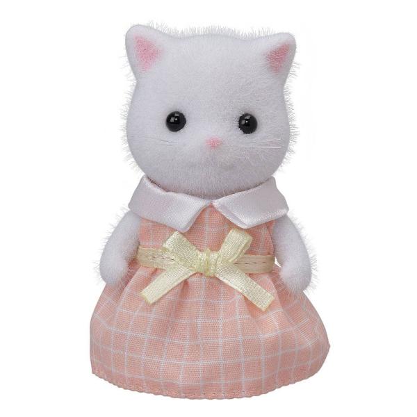 おっとり女の子♡ペルシャ子猫ちゃん♡アートドール♡ぬいぐるみ♡ネコ♡薔薇 ベビー シルバニアファミリー ペルシャネコの女の子（ホワイト） : トイザらス
