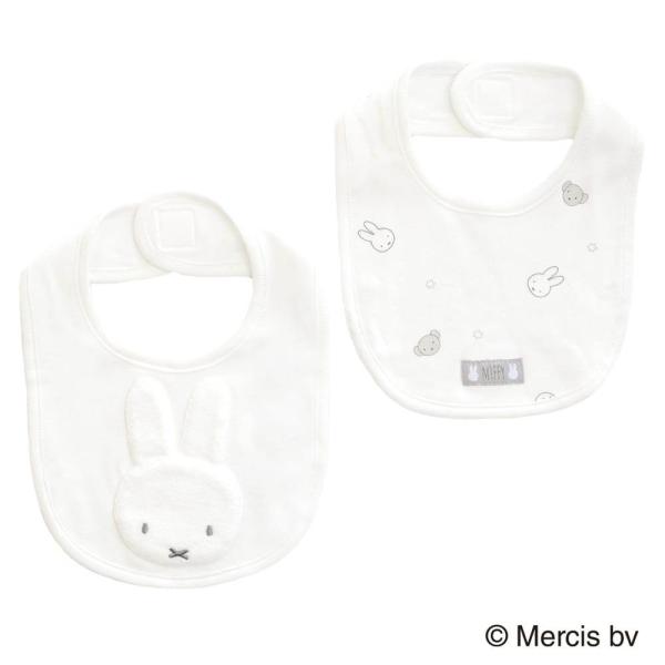 ,#20251215siteoffitems,, 【ベビーザらス限定】Miffy × Babiesrus Baby Collection大人気キャラクター「ミッフィー」のスタイが登場。立体パイルのお顔のタイプと総柄タイプの２枚組です。