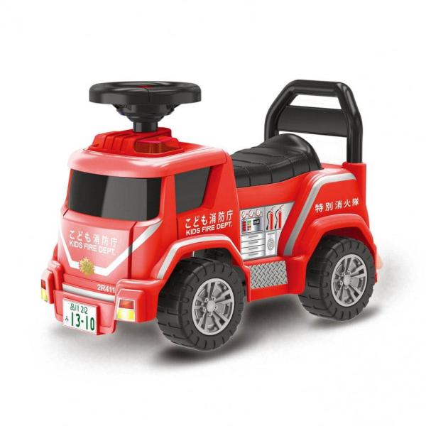 足けり乗用玩具 緊急出動！レスキュー 消防車 クラクション 1歳 2歳 乗り物 足こぎ 赤 室内 子供用 トイザらス限定.