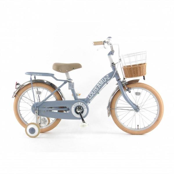 18インチ 身長105〜115cm 子供用自転車 アミューズ2（ブルーグレー