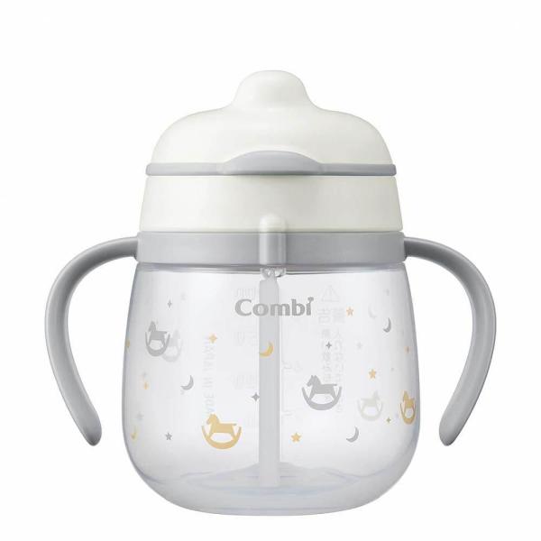 他サイト： Combi コンビ ラクマグ はじめてストロー 240ml Q (もくば) 4カ月頃からの商品画像