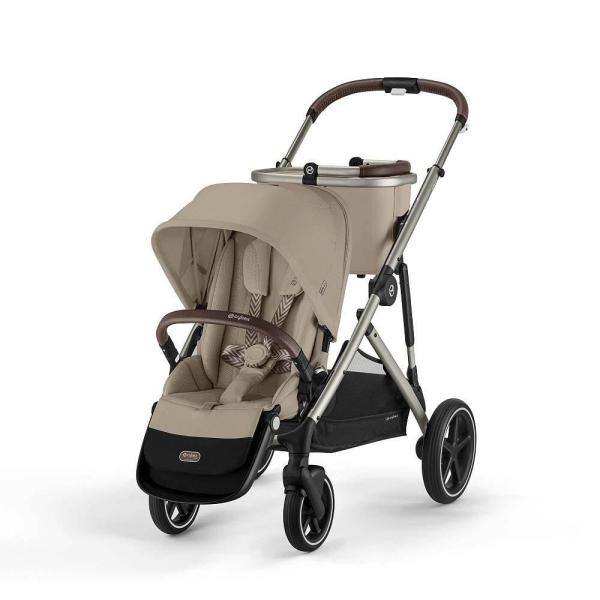 ②ベージュ ベビーカーセット ①と②の両方ご購入下さい！ cybex サイベックス ガゼルS (アーモンドベージュ) ベビーカー 2人乗り