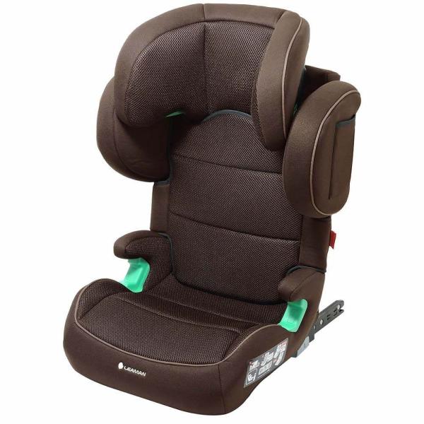 他サイト： LEAMAN リーマン ハイバックジュニアISOFIX R129 (ブラウン) ジュニアシート ISOFIX固定 R129適合  3歳頃〜12歳頃までの商品画像
