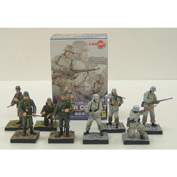 童友社 1/35 コンバットフィギュア Vol.1 野戦服兵士4種/冬季装備兵士4