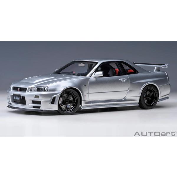 AUTOart 1/18 ニスモ R34 GT-R Z-tune Z-tuneシルバー 完成品ミニカー