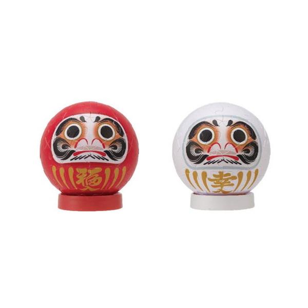 11月発売予定 ジグソーパズル 各60ピース 3D球体 パズころりんだるま