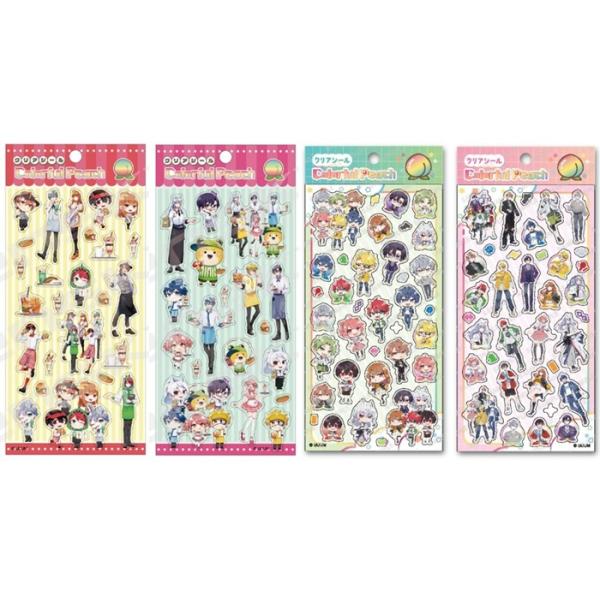 5月再入荷予定 【4種セット】 カラフルピーチ クリアシール ダイナー