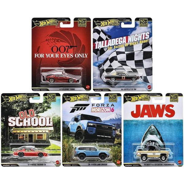 【9月19日発売予定】　ホットウィール(Hot Wheels) ポップカルチャー アソート 5台セット(各1台) HXD63-986T