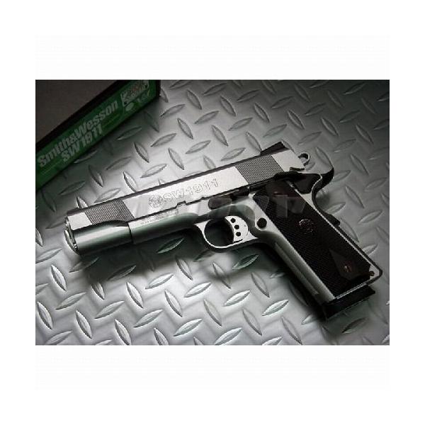 WA S&W SW1911 オールシルバー マグナムブローバック ウエスタン