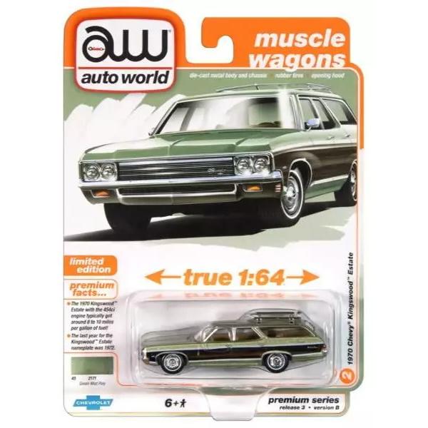 AUTOWORLD 1/64 1970 シェビー キングスウッド エステート ワゴン