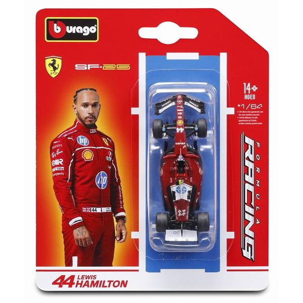 Bburago 1/64 フェラーリ SF-25 2025 No.44 L.ハミルトン 完成品ダイ