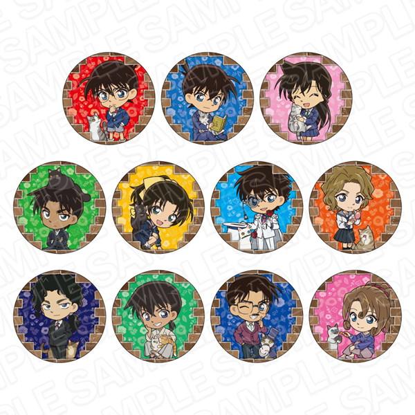 名探偵コナン カンバッジ デフォルメねこ ver.3【1セットで全11種揃い