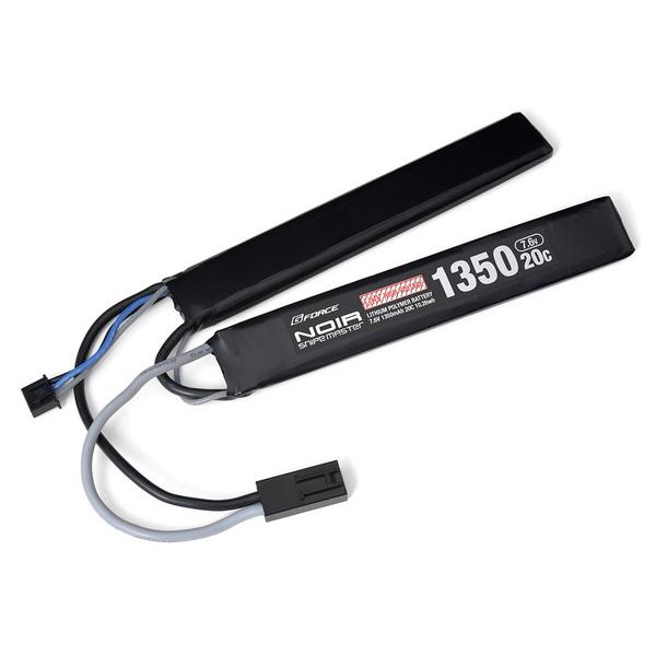 ジーフォース Noir Snipe Master LiHV 7.6V 1350mAh 20C SOPMOD対応 サドルパック 電動ガン用充電式リポバッテリー GFG952
