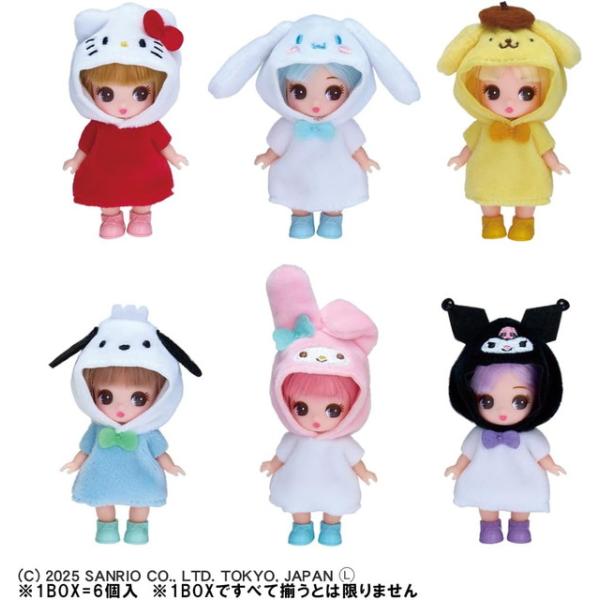 [Release date: February 14, 2026]【BOX販売6個入】リカちゃん ドール ぷちリカちゃん サンリオキャラクターズコレクション■メーカー：タカラトミー(TAKARA TOMY)