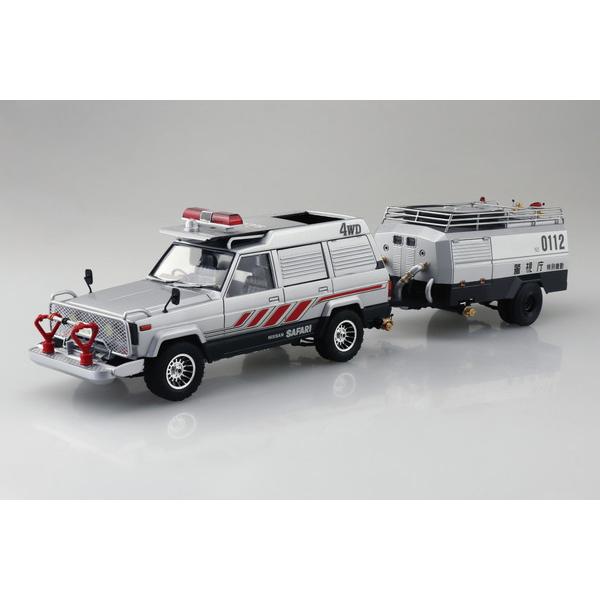 アオシマ1/24 西部警察 サファリ4WD ＆タンクカー プラモデル完成品 アオシマ 1/24 西部警察 No.07 サファリ4WD＆タンク車 プラモデル