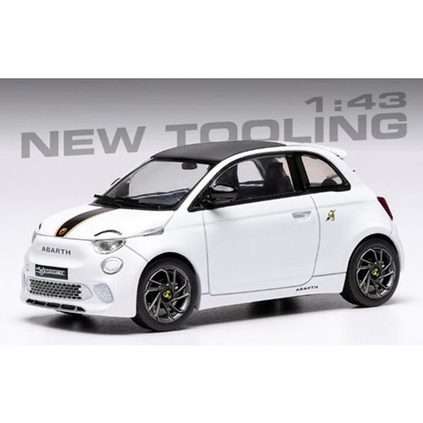 IXO MODELS 1/43 FIAT アバルト 500e 2024 ホワイト 完成品ダイ