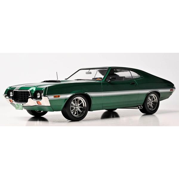 9月以降発売予定 IXO MODELS 1/18 フォード グラントリノ スポーツ 2ドア 1972 "カスタム" メタリックグリーン 18CMC264