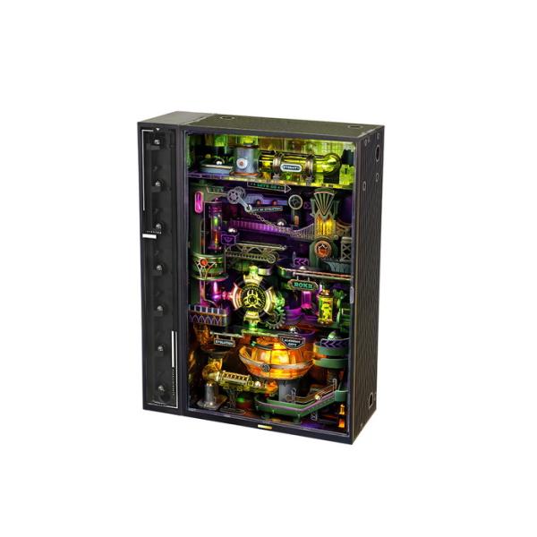 パラレルワールドAlchemy City(英語版) 錬金術実験室 DIY 組立て おしゃれ インテリア 立体パズル 3Dパズル 電動 マーブルラン