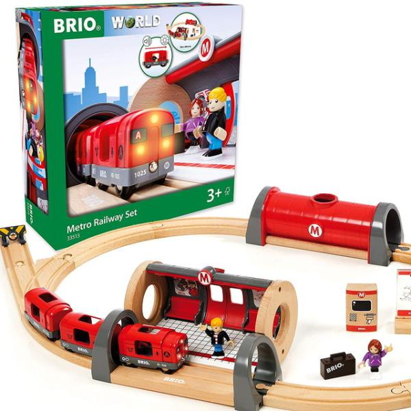 ブリオ メトロレールウェイセット 33513 (鉄道おもちゃ) 価格比較