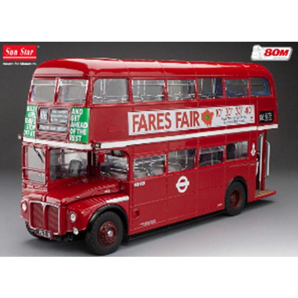 SUNSTAR×80M 1/24 ルートマスターバス RM16-VLT 16 レッド 完成品ダイ