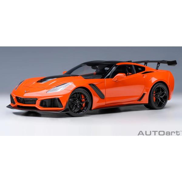 autoart Chevrolet Corvette 1:18 限定版 AUTOart 1/18 シボレー コルベット (C7) ZR1 オレンジ 完成品ミニカー